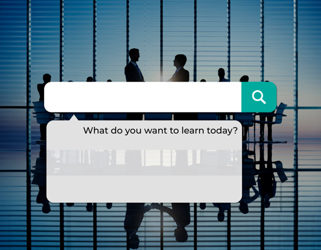 What do you want to learn today? search engine